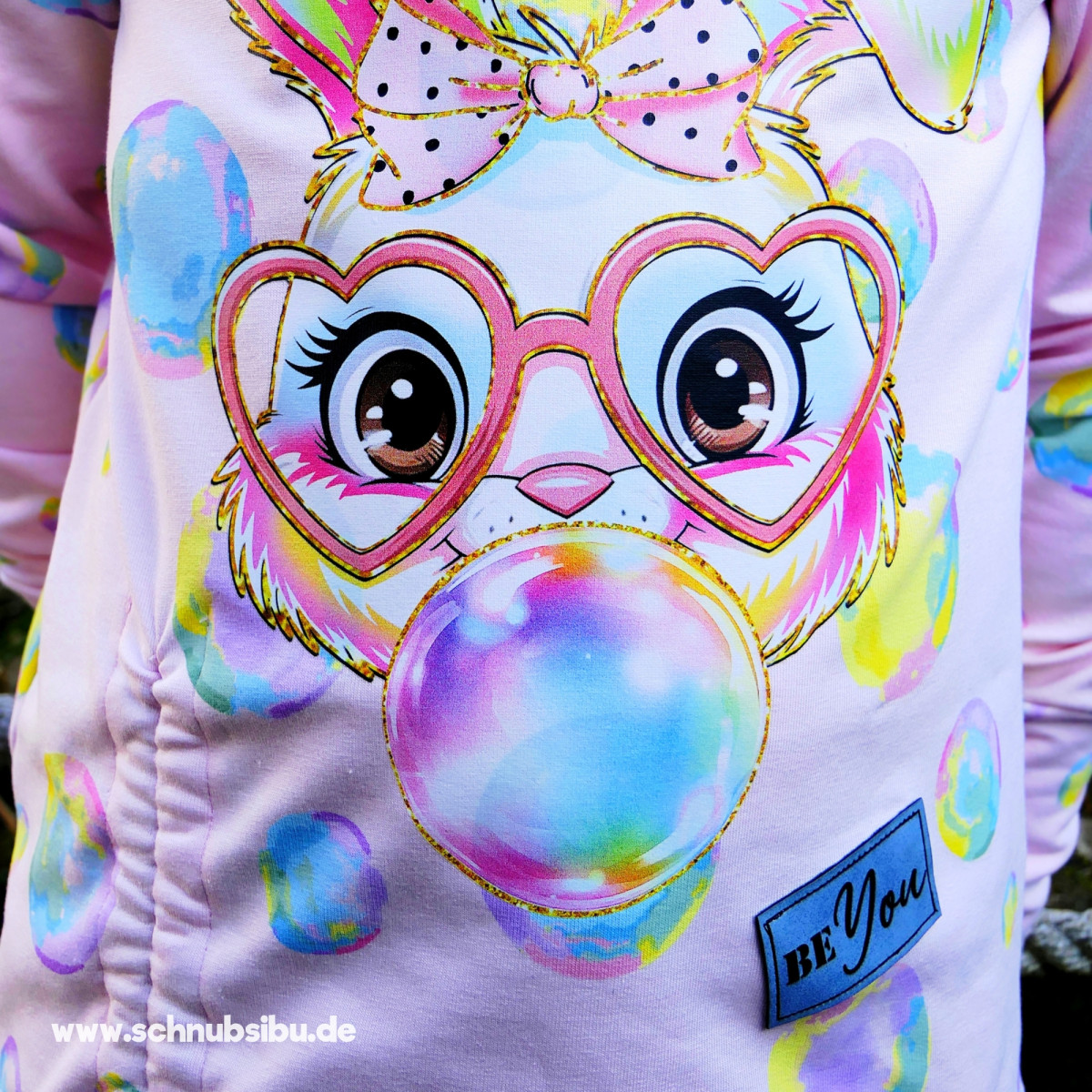 Bügelbild Bubble Gum Hase